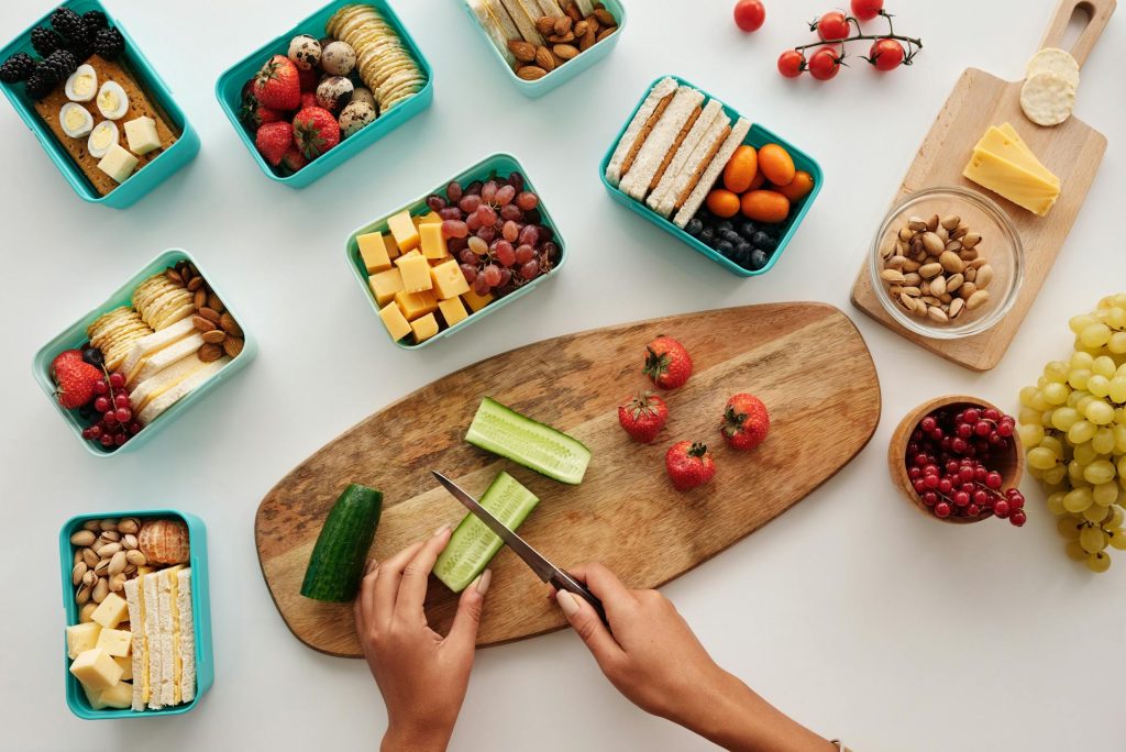 voedselvoorbereiding voor gezonde lunchbox